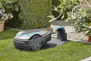 Tondeuse robot Gardena Sileno City 250 - Station de chargement